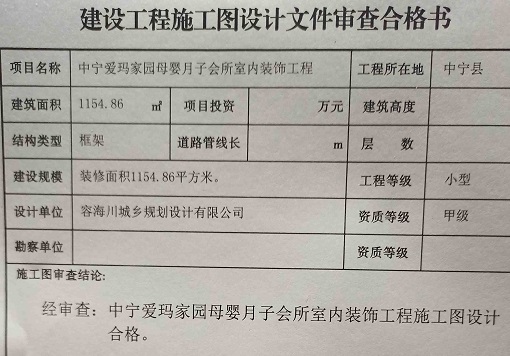 銀川愛瑪月子會所消防設計審核報告樣式_nxjdhl