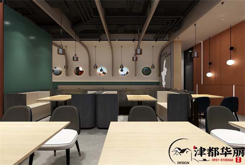 銀川 鴻起順餐廳設計方案鑒賞|將天然紋理之美發揮到